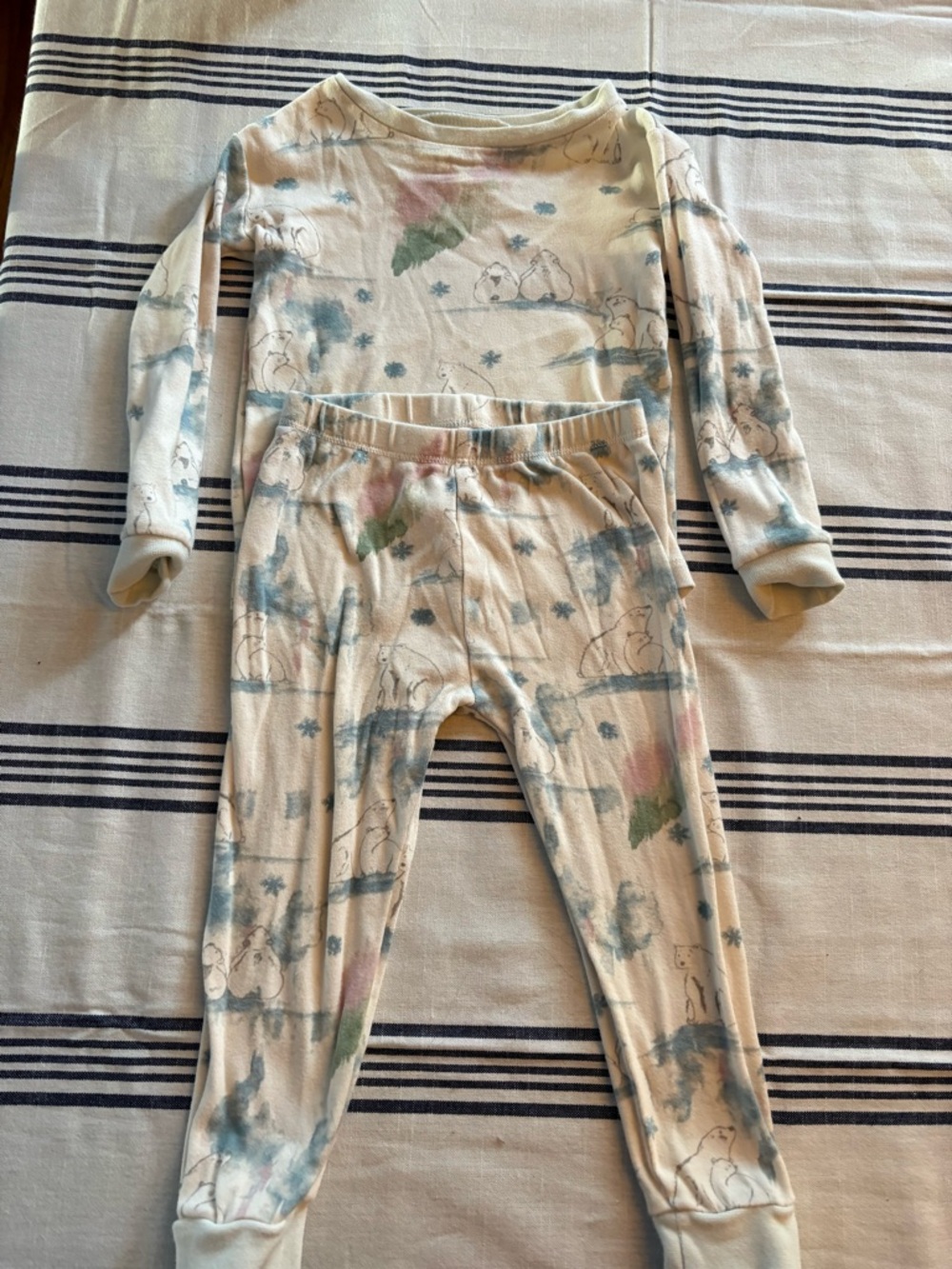 Burt's Bees Polar Bear Aurora Borealis Pajamas